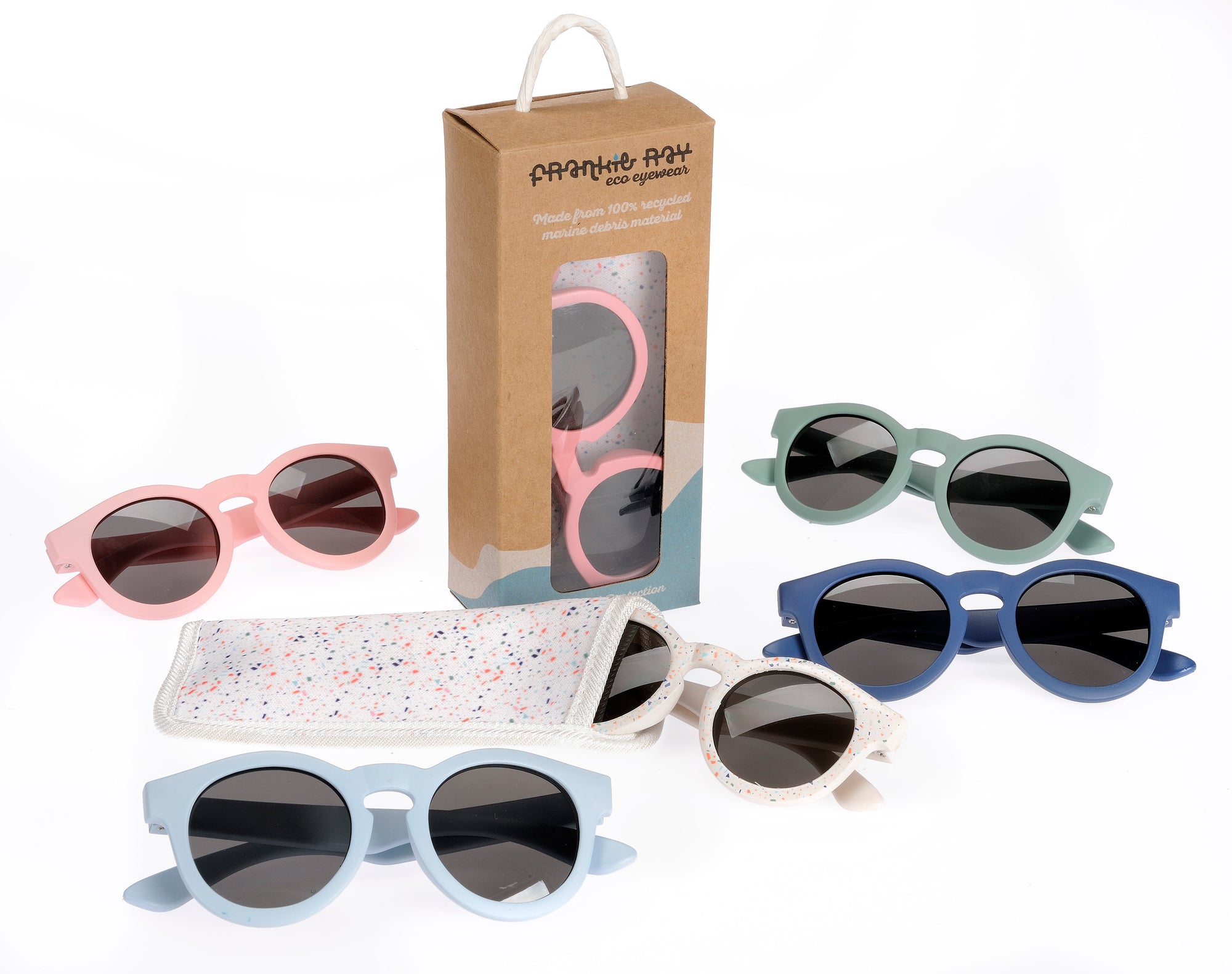 Baby Eco Sunglasses Shell Pink frankieray